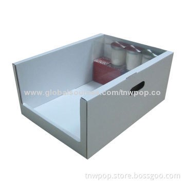 PDQ display paper box, strong/Eco-friendly/suitable for candle, customized size and design
